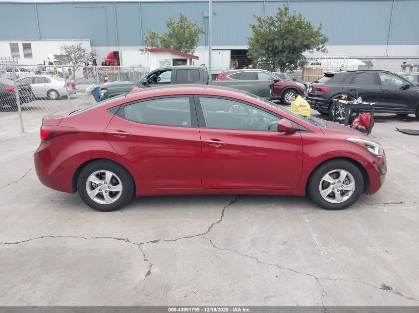 2014 Hyundai Elantra Se VIN: 5NPDH4AE8EH540282 Lot: 43991799