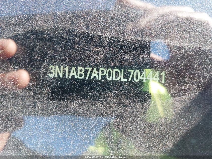 2013 Nissan Sentra S VIN: 3N1AB7AP0DL704441 Lot: 43991828