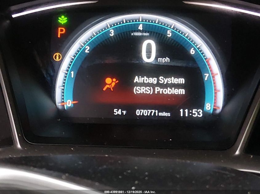 2018 Honda Civic Ex-T VIN: 2HGFC1F33JH642834 Lot: 43991861