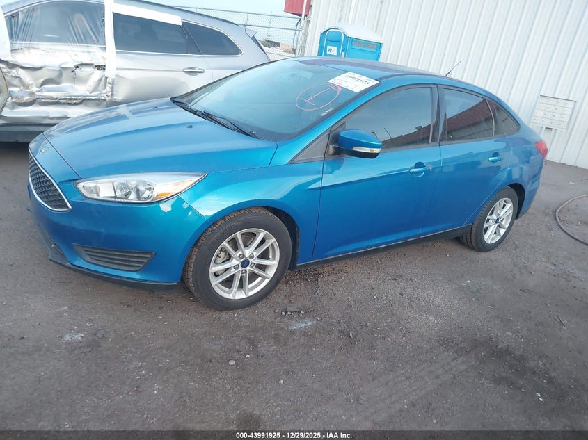 Vin: 1fadp3f28gl380257, lot: 44487633, ford focus se 20162