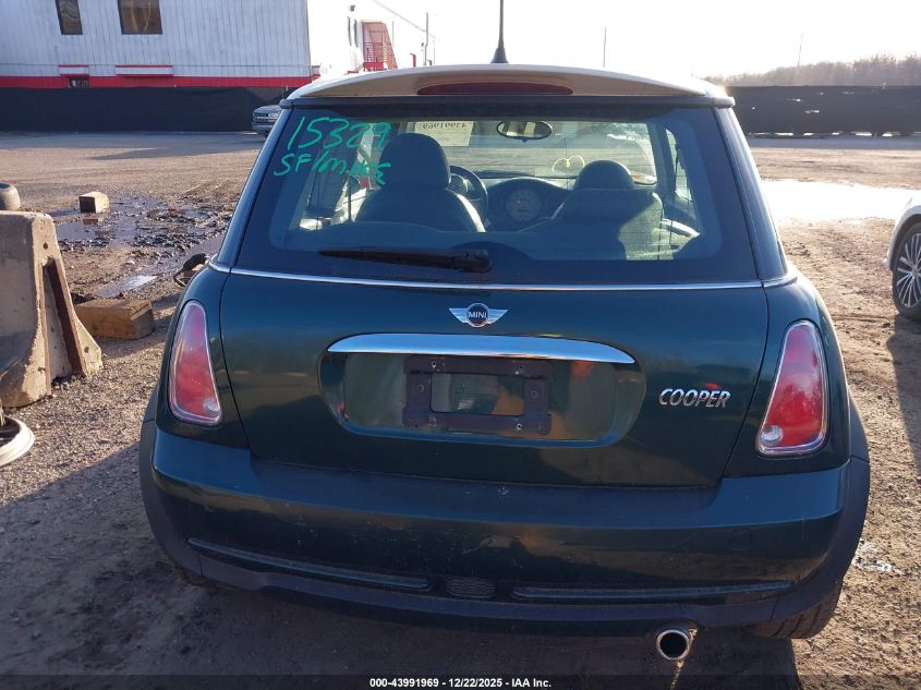 2005 Mini Cooper VIN: WMWRC33435TJ63601 Lot: 43991969