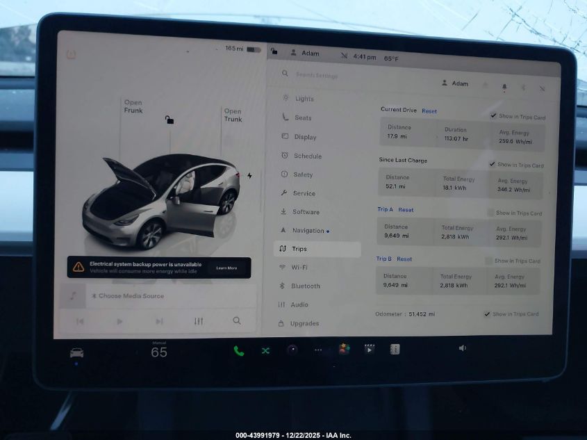 2022 Tesla Model Y Long Range Dual Motor All-Wheel Drive VIN: 7SAYGDEE5NF552504 Lot: 43991979