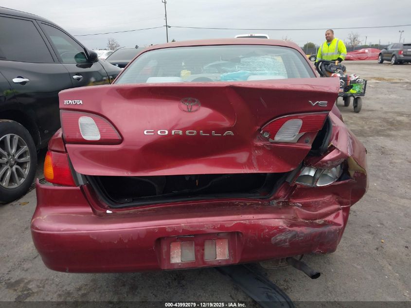 2000 Toyota Corolla Ve VIN: 1NXBR12E9YZ405531 Lot: 43992079