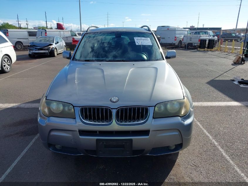 2006 BMW X3 3.0I VIN: WBXPA93406WG85322 Lot: 43992082