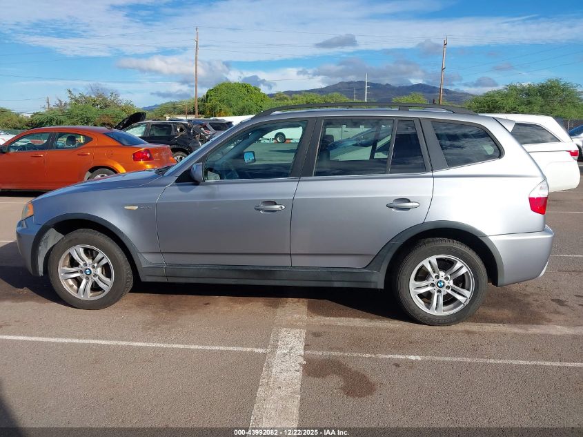 2006 BMW X3 3.0I VIN: WBXPA93406WG85322 Lot: 43992082