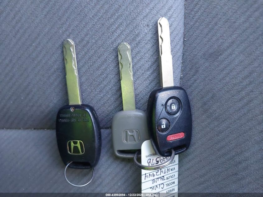 2009 Honda Civic Lx VIN: 19XFA165X9E021202 Lot: 43992094