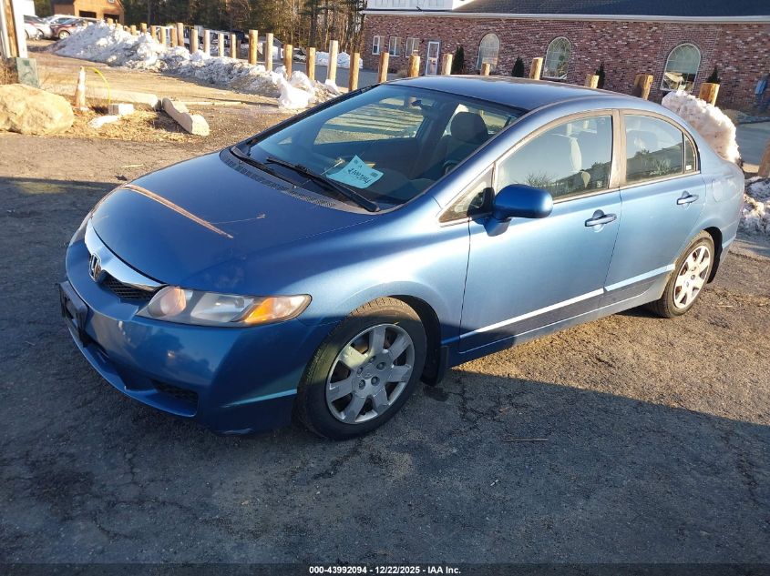 2009 Honda Civic Lx VIN: 19XFA165X9E021202 Lot: 43992094