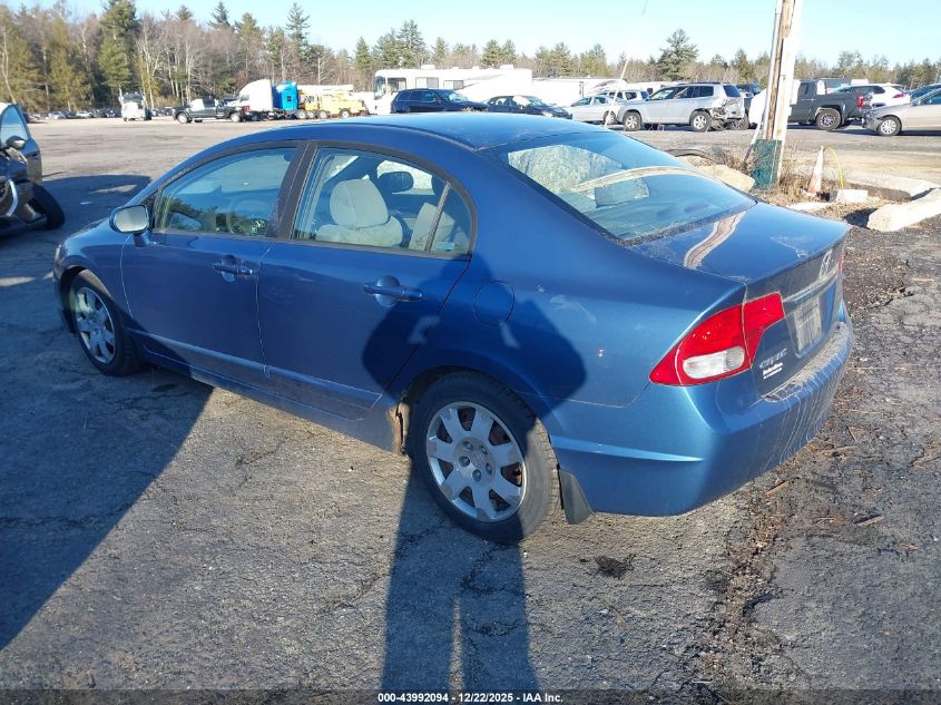 2009 Honda Civic Lx VIN: 19XFA165X9E021202 Lot: 43992094