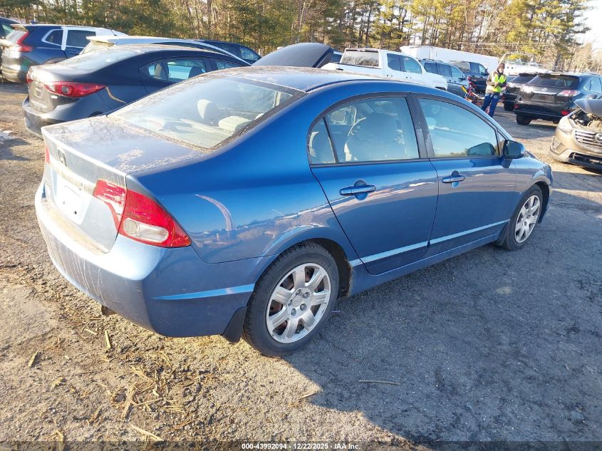 2009 Honda Civic Lx VIN: 19XFA165X9E021202 Lot: 43992094