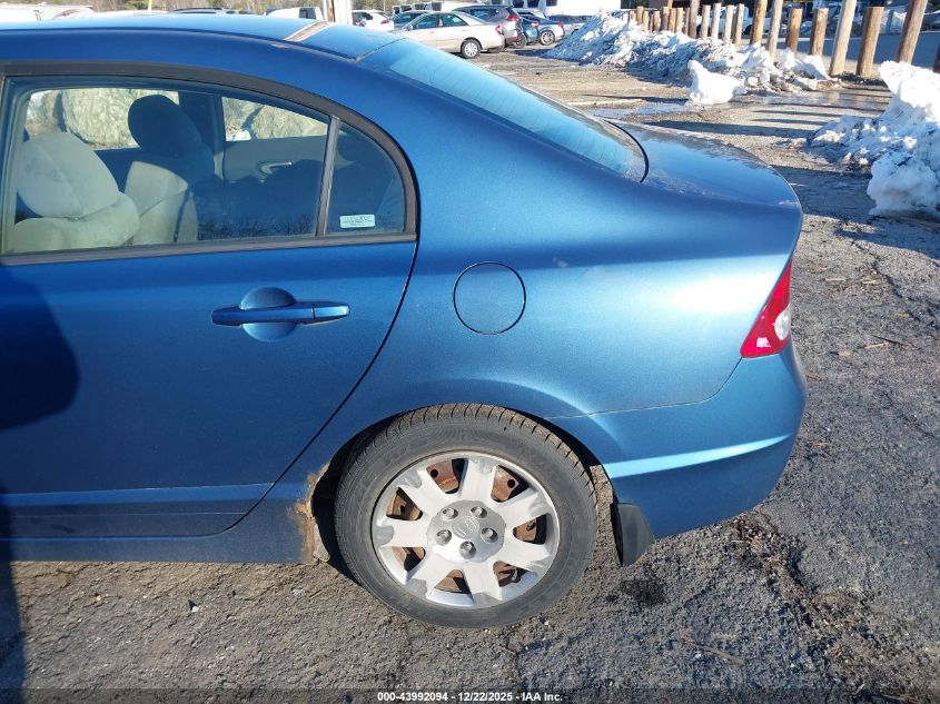 2009 Honda Civic Lx VIN: 19XFA165X9E021202 Lot: 43992094