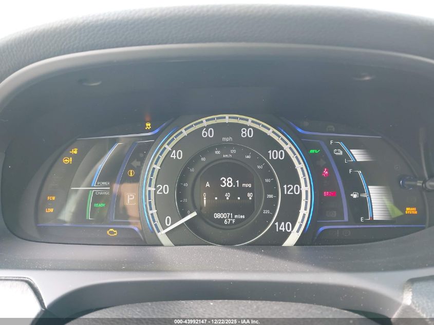 2015 Honda Accord Hybrid Ex-L VIN: 1HGCR6F5XFA004506 Lot: 43992147