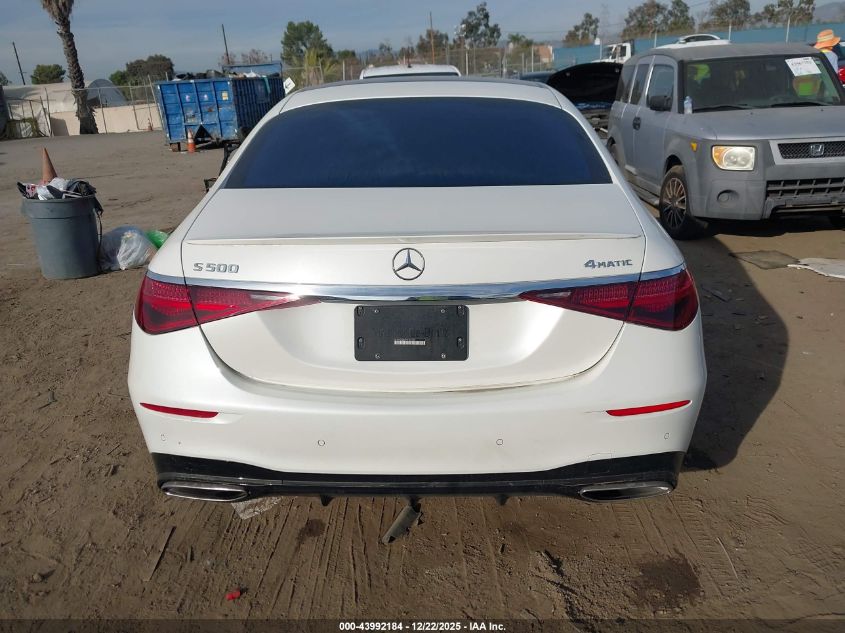 2023 Mercedes-Benz S 500 4Matic VIN: W1K6G6DB7PA167728 Lot: 43992184