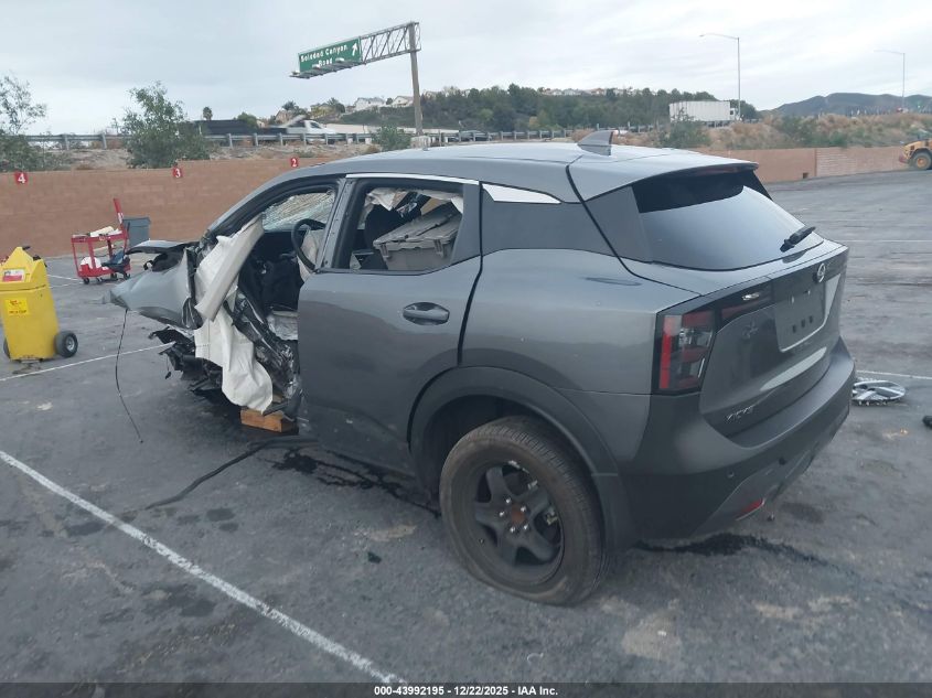 2025 Nissan Kicks Sv Fwd VIN: 3N8AP6CA7SL326296 Lot: 43992195