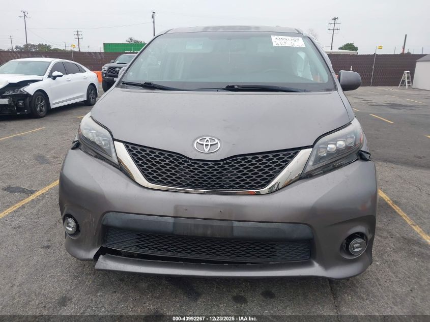 2017 Toyota Sienna Se Premium 8 Passenger VIN: 5TDXZ3DCXHS879588 Lot: 43992267