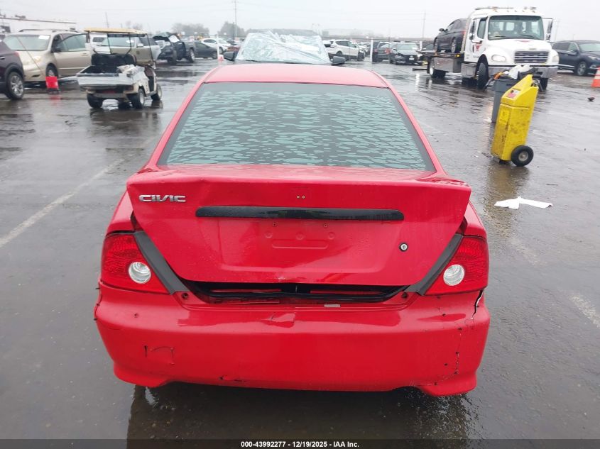 2005 Honda Civic Vp VIN: 1HGEM22125L029762 Lot: 43992277