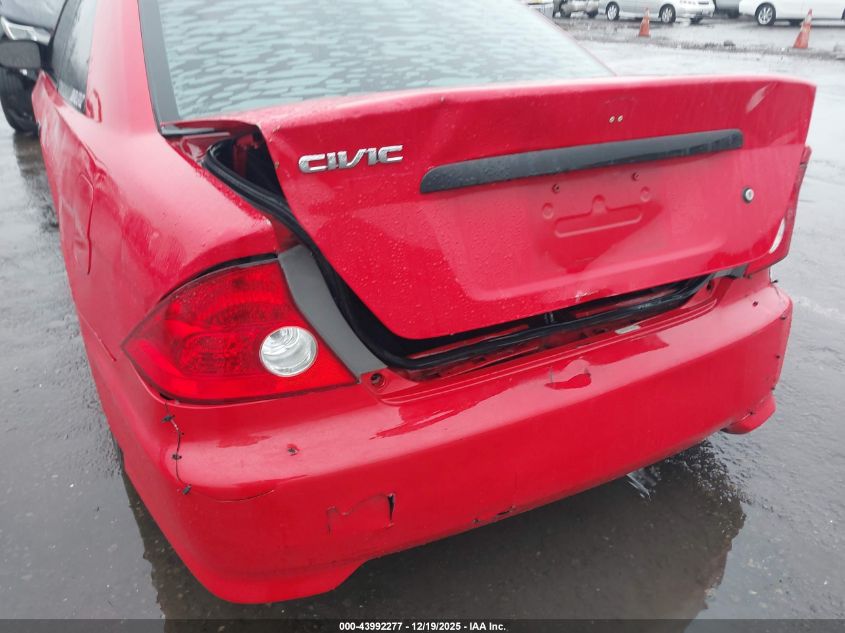 2005 Honda Civic Vp VIN: 1HGEM22125L029762 Lot: 43992277