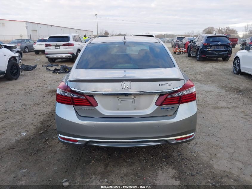 2017 Honda Accord Hybrid Touring VIN: JHMCR6F74HC016544 Lot: 43992279