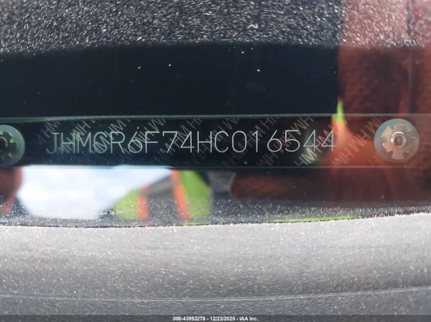 2017 Honda Accord Hybrid Touring VIN: JHMCR6F74HC016544 Lot: 43992279