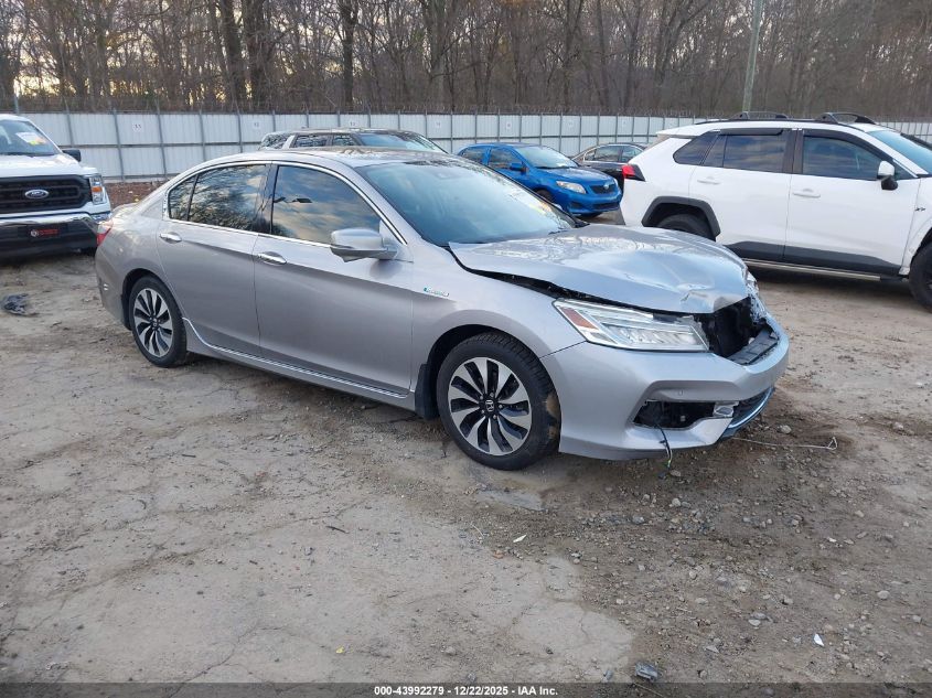 2017 Honda Accord Hybrid Touring VIN: JHMCR6F74HC016544 Lot: 43992279