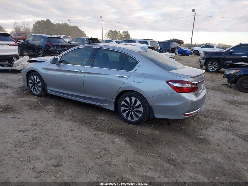 2017 Honda Accord Hybrid Touring VIN: JHMCR6F74HC016544 Lot: 43992279