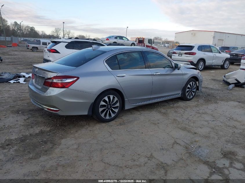 2017 Honda Accord Hybrid Touring VIN: JHMCR6F74HC016544 Lot: 43992279