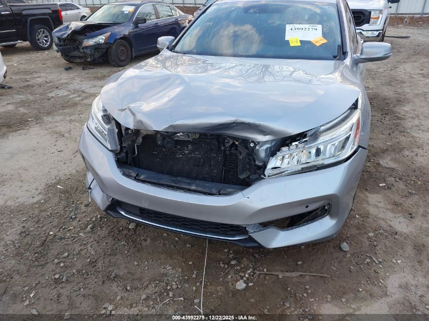 2017 Honda Accord Hybrid Touring VIN: JHMCR6F74HC016544 Lot: 43992279