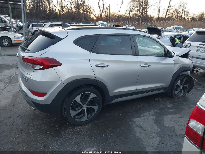 2018 Hyundai Tucson Limited VIN: KM8J3CA20JU835289 Lot: 43992324