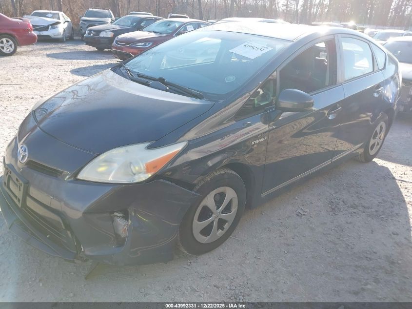 2012 Toyota Prius Two VIN: JTDKN3DU4C1484715 Lot: 43992331
