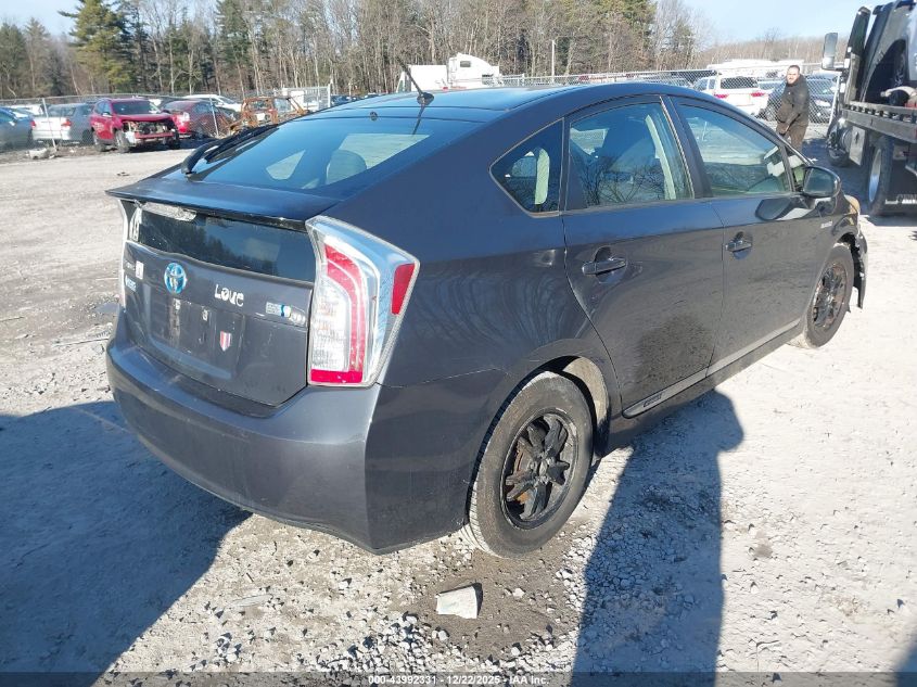 2012 Toyota Prius Two VIN: JTDKN3DU4C1484715 Lot: 43992331