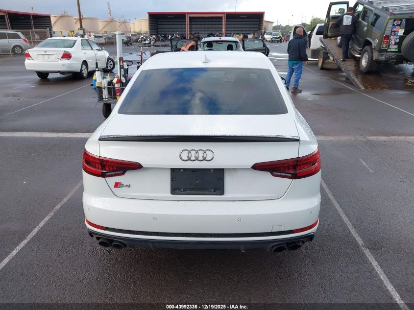 2018 Audi S4 3.0T Premium Plus VIN: WAUB4BF48JA062760 Lot: 43992336