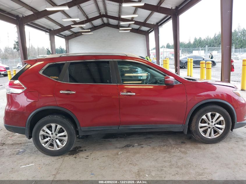 2015 Nissan Rogue Sv VIN: 5N1AT2MTXFC897410 Lot: 43992338