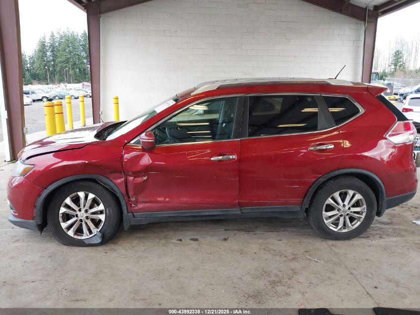 2015 Nissan Rogue Sv VIN: 5N1AT2MTXFC897410 Lot: 43992338