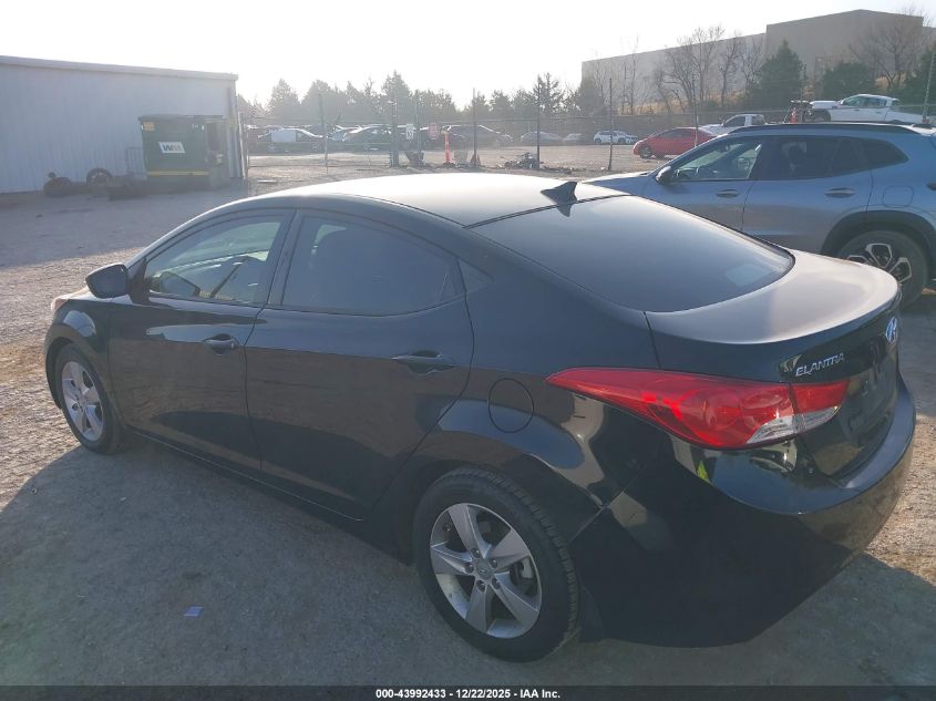 2013 Hyundai Elantra Gls VIN: 5NPDH4AE3DH294384 Lot: 43992433