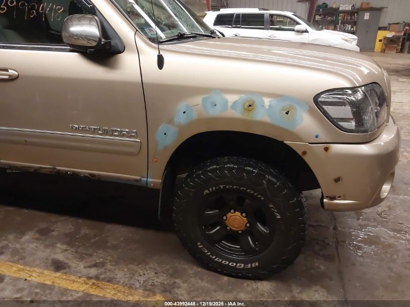 2005 Toyota Tundra Sr5 V8 VIN: 5TBDT44175S466556 Lot: 43992448