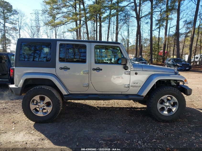 2017 Jeep Wrangler Unlimited Sahara 4X4 VIN: 1C4BJWEGXHL600274 Lot: 43992462