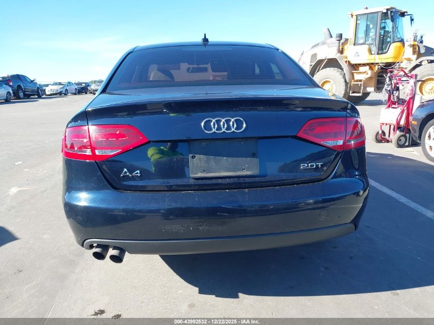 2009 Audi A4 2.0T Premium VIN: WAUJF78K69N060055 Lot: 43992532