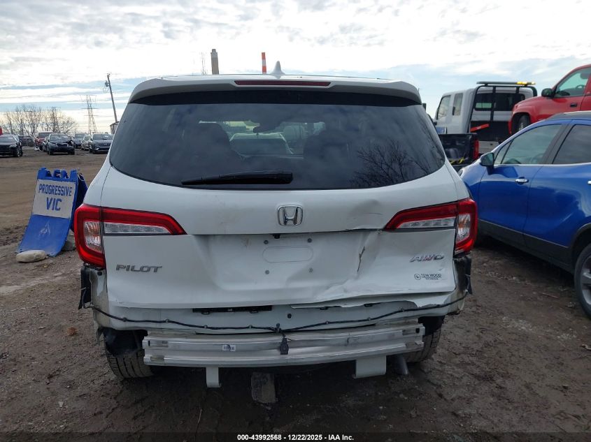 2020 Honda Pilot Awd Ex VIN: 5FNYF6H34LB061490 Lot: 43992568