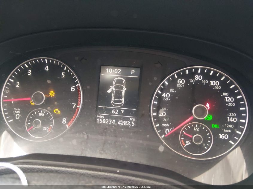 2012 Volkswagen Passat 2.5L Se VIN: 1VWBP7A3XCC027194 Lot: 43992570