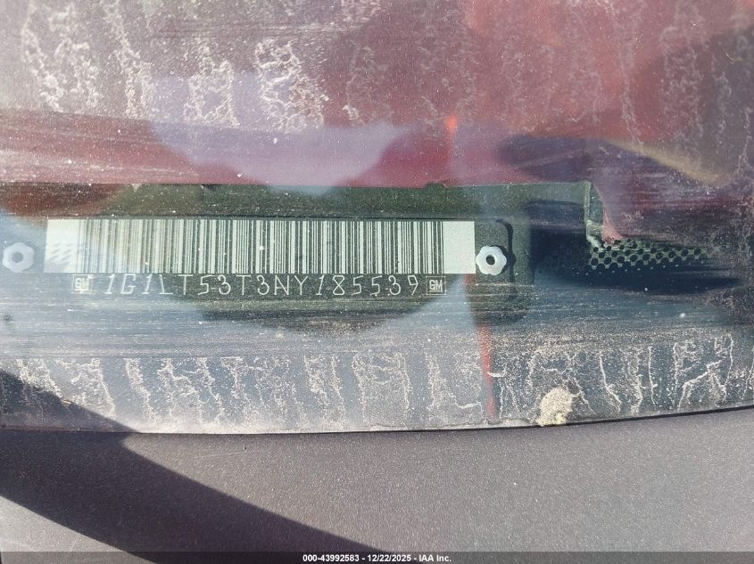 1992 Chevrolet Corsica Lt VIN: 1G1LT53T3NY185539 Lot: 43992583