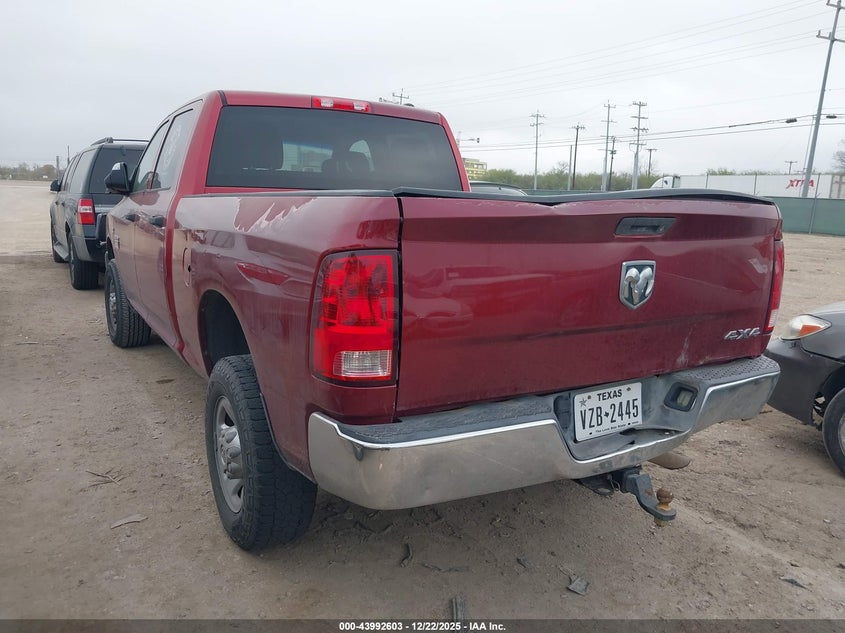 2012 Ram 2500 5.7 Ram St red Lot 111043992603 Vin 3C6TD5CT4CG300846