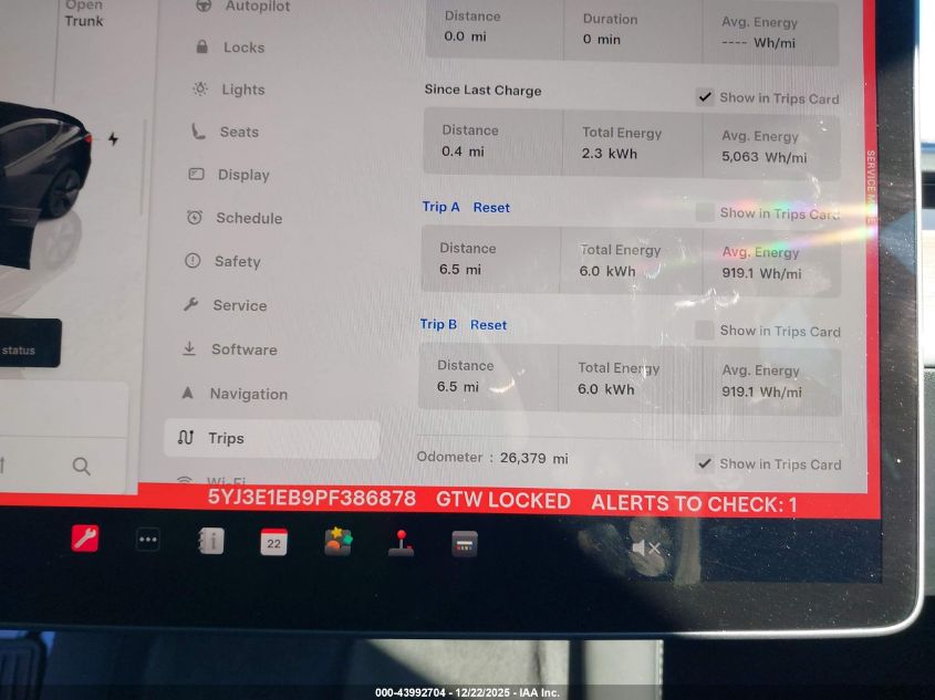 2023 Tesla Model 3 Long Range Dual Motor All-Wheel Drive VIN: 5YJ3E1EB9PF386878 Lot: 43992704