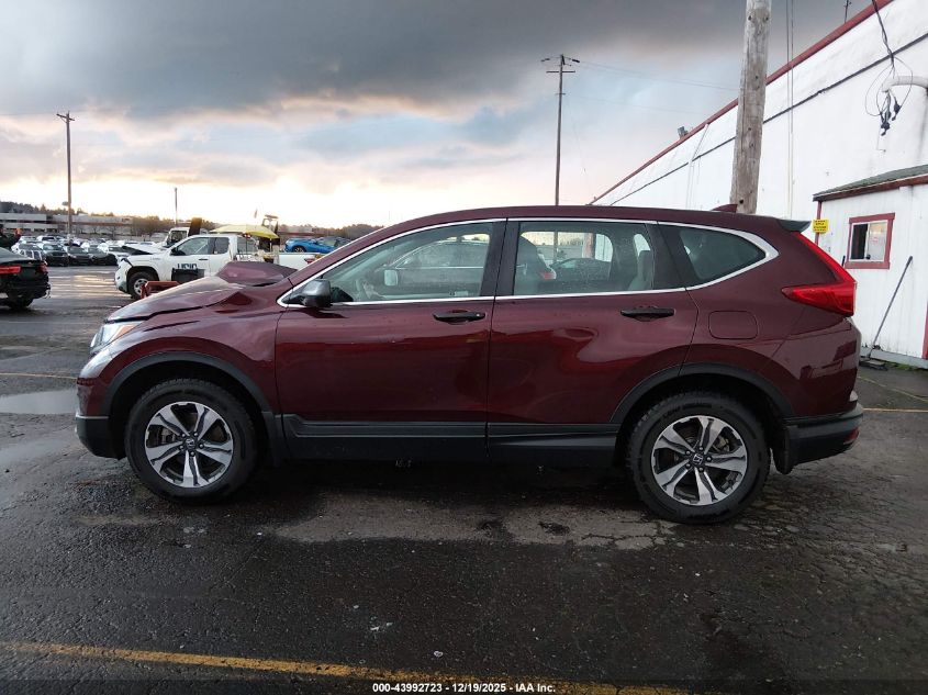2018 Honda Cr-V Lx VIN: 2HKRW6H32JH229789 Lot: 43992723