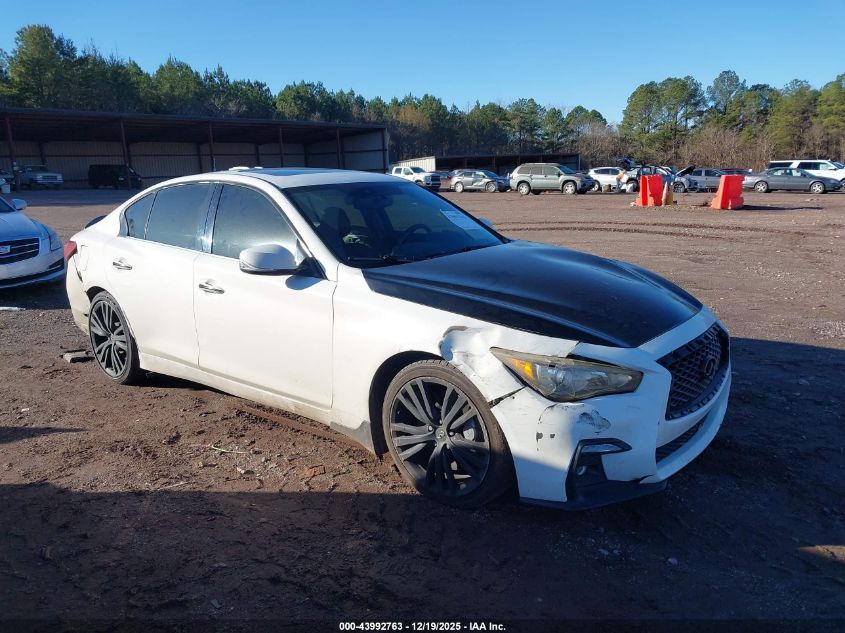 2018 Infiniti Q50 3.0T Luxe VIN: JN1EV7AP3JM351266 Lot: 43992763
