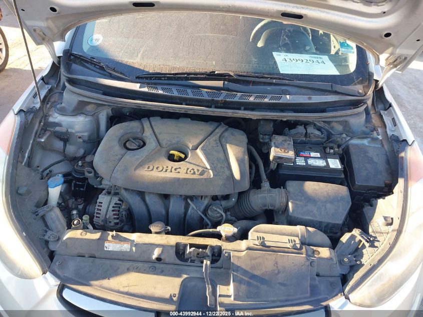 2012 Hyundai Elantra Gls VIN: 5NPDH4AEXCH100545 Lot: 43992944