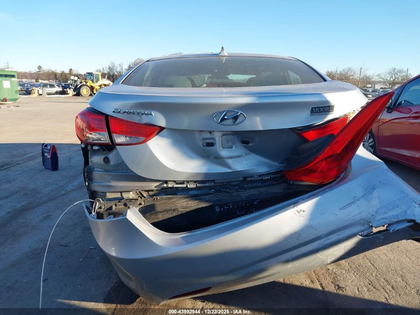 2012 Hyundai Elantra Gls VIN: 5NPDH4AEXCH100545 Lot: 43992944