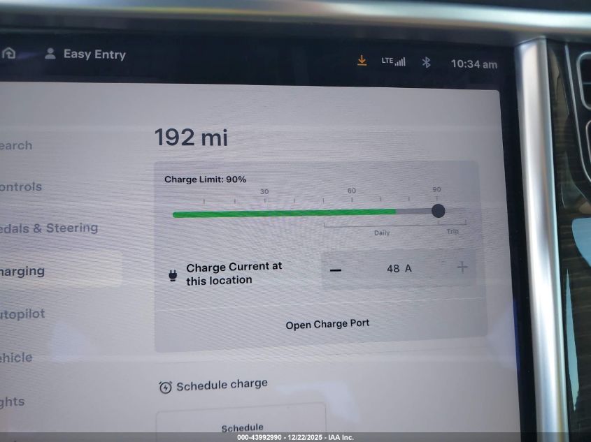 2016 Tesla Model S 60D/70D/75D/85D/90D VIN: 5YJSA1E20GF149381 Lot: 43992990