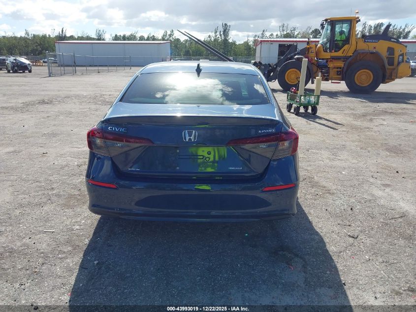 2025 Honda Civic Hybrid Sport/Sport Touring VIN: 2HGFE4F88SH343042 Lot: 43993019
