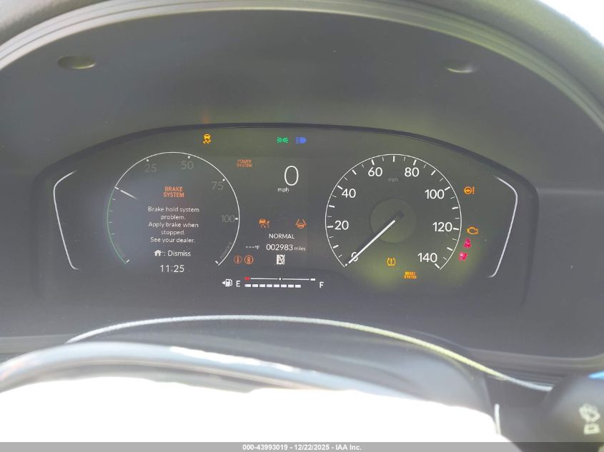 2025 Honda Civic Hybrid Sport/Sport Touring VIN: 2HGFE4F88SH343042 Lot: 43993019