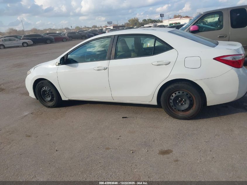 2014 Toyota Corolla Le VIN: 5YFBURHE8EP085927 Lot: 43993046