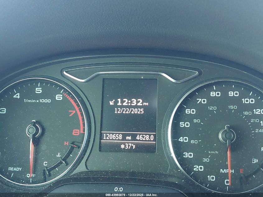 2016 Audi A3 2.0T Premium VIN: WAUB8GFF8G1040396 Lot: 43993078